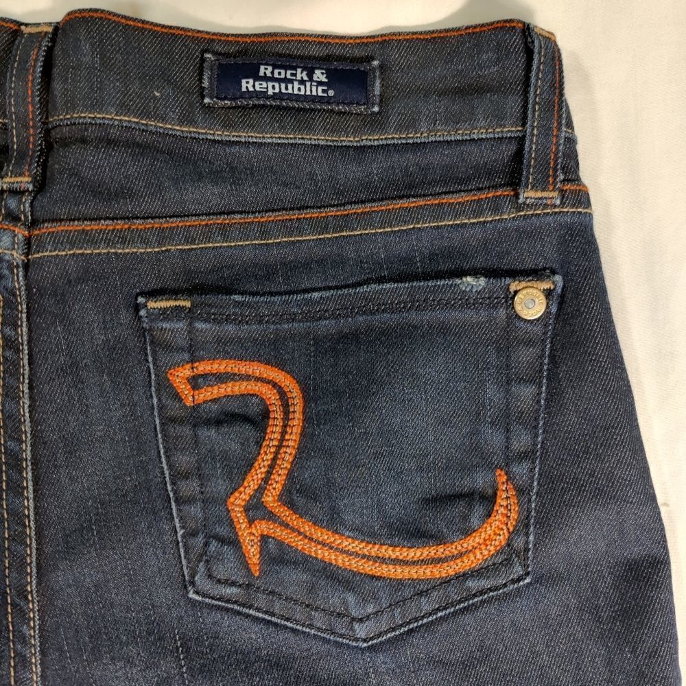 Rock & Republic Jeans Shorts Cut knee length Waist Size 26"